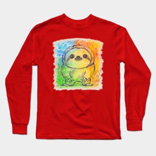 Sloths in Nature Long Sleeve T-Shirt